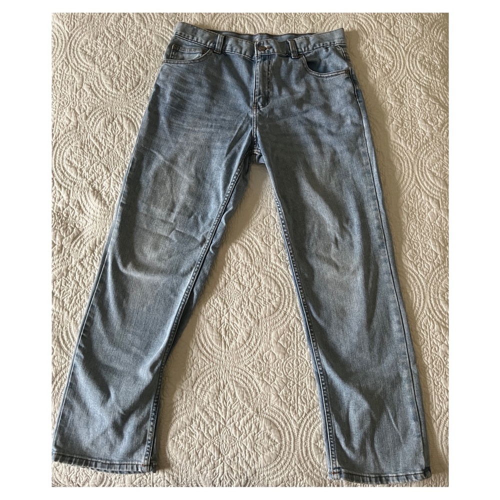 Boys Slim Jeans Size 14 Husky Light Blue Wash Wonder Nation Adjustable Waist